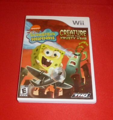 SpongeBob SquarePants Creature from the Krusty Krab (Nintendo Wii, 2006)Complete