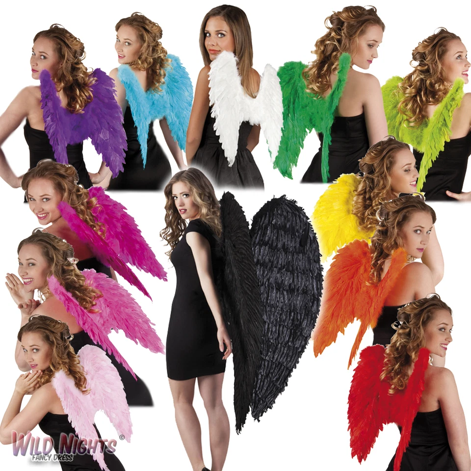 Ailes de fée d'ange à plumes pour femme - Photo 1/1