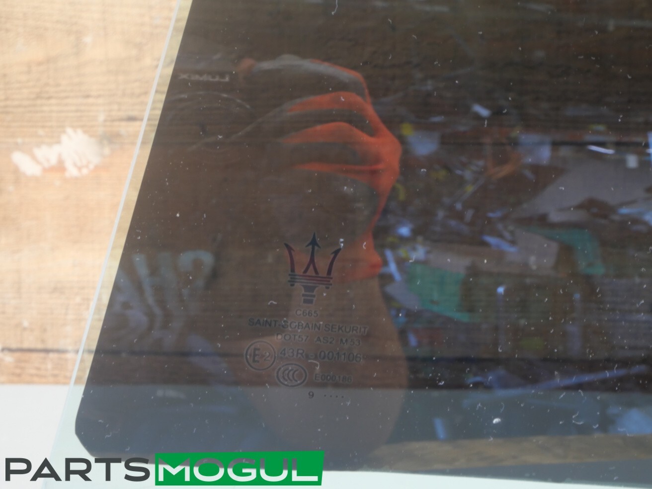 14-23 MASERATI GHIBLI DRIVER LEFT REAR DOOR GLASS WINDOW SINGLE PANE OEM