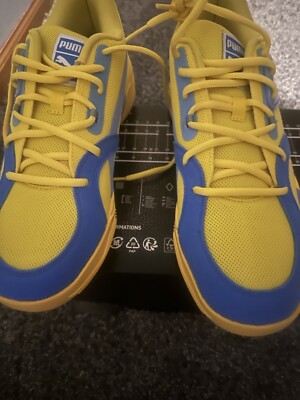 Size 9.5 - PUMA TRC Blaze Court Vibrant Yellow