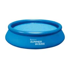 SUMMER WAVES 12 FT QUICK SET RING ROUND ABOVE GROUND SWIMMING POOL