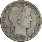 New Listing1907-D Barber Half Dollar - Looks F Details Cleaned - Full "LIBERTY"