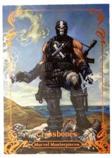 2018 Marvel Masterpieces  Crossbones #40  Legendary Orange Foil Parallel 26/99