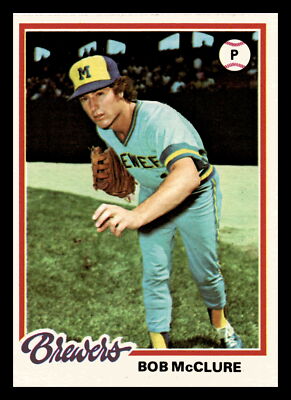 1978 Topps Bob McClure Milwaukee Brewers #243 VG-EX Vintage