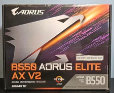 Aorus B550 Elite AX V2 Gaming Motherboard- New in Open Box!