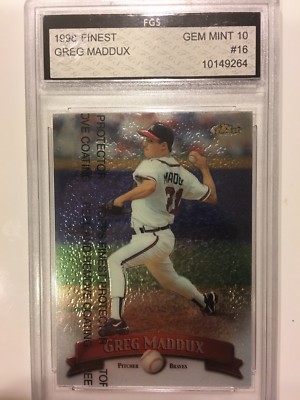 1998 Finest #16 Greg Maddux FGS GEM MINT 10