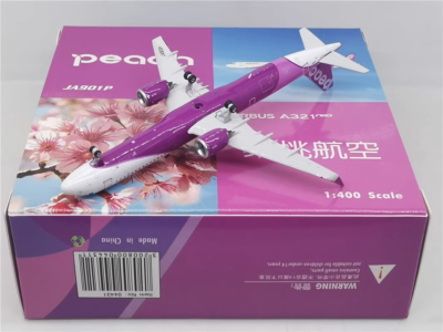 Phoenix peach AIR BUS A321 ピーチ　1/400 ScaleModelStore.com :: JC Wings 1:400 - EW421N014 - Peach