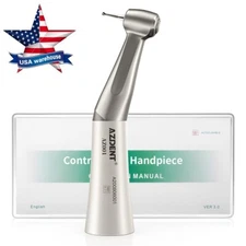AZDENT Dental 1:1 Slow Low Speed Contra Angle Push Button Handpiece