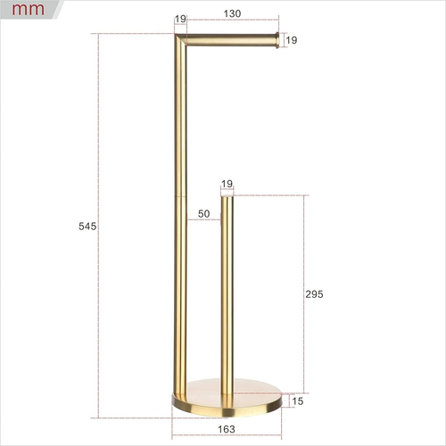 Freestanding Toilet Roll Holders Free Standing Folding Paper Holder Toilet Roll - Picture 5 of 9
