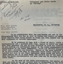 Southern Bell VE-Day Newspaper Radio Verbiage High Telephone Call Volumes WWII