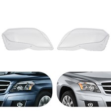 L&R Headlight Headlamp Lens Cover For 09-12 Mercedes GLK X204 250/280/300/350
