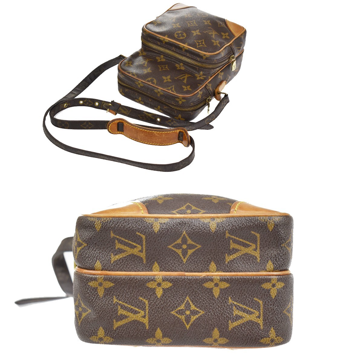 LOUIS VUITTON Amazon Crossbody Shoulder Bag Monogram Leather BN M45236