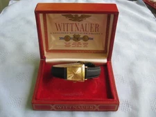 Longines-Wittnauer Vintage 10K YGF 17j Manual Wind Trapezoid Wrist Watch, w/Box