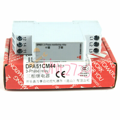 1PCS New 3-Ph Carlo Gavazzi DPA51CM44 Phase Monitoring Relay with SPDT Contacts