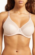 NEW 84 CHANTELLE 16M1 NORAH CHIC UNDERWIRE BRA ROSE SZ 36C