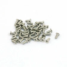 M1.4x2.5mm Stainless Steel Phillips Flat Countersunk Head Machine Screws 50pcs