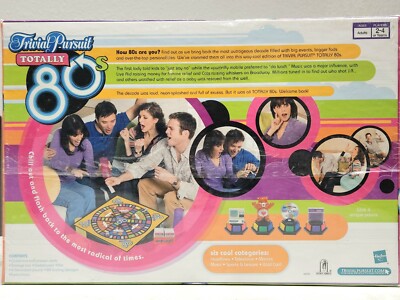 NEW SEALED Trivial Pursuit Totally 80's Parker Brothers Hasbro