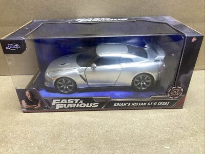 1:24 Scale NISSAN SKYLINE GT-R R35 SILVER FAST AND THE FURIOUS Diecast Jada