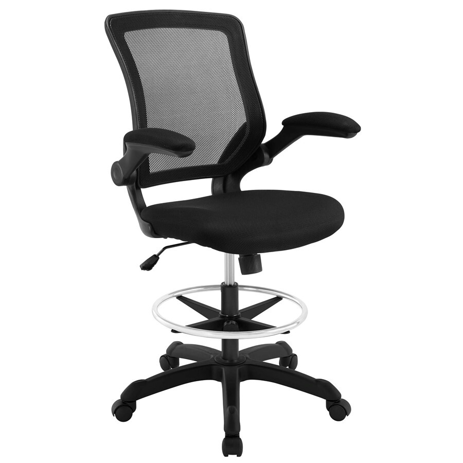 Modway Furniture Veer Drafting Stool, Black - EEI-1423-BLK