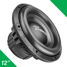TPT-T2500-12 D2 Timpano 12" Subwoofer 2500 WATT MAX POWER DUAL 2 OHM CAR AUDIO