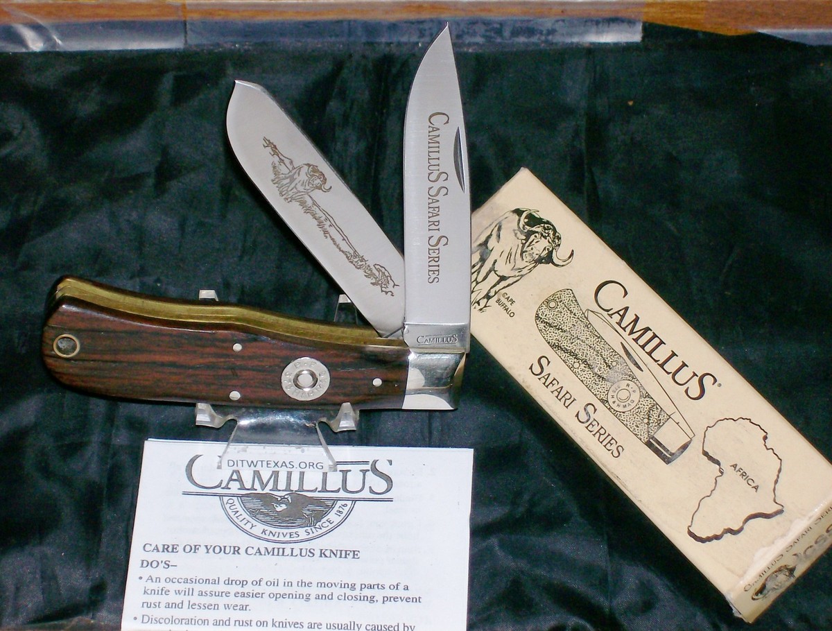 Camillus CSS-1 Safari Series Knife 1989 Cape Buffalo On Camillus CSS-1 Safari Series Knife 1989 Cape Buffalo On