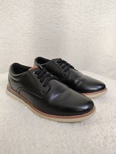 Mix No6 Oscar Boys Oxford 2 Black PU Leather Lace Up Comfort Dress Shoes