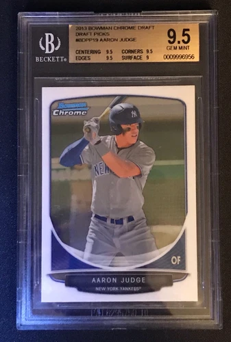 2013 Bowman Chrome Draft Picks & Prospects Aaron Judge #BDPP19 GEM MINT BGS 9.5