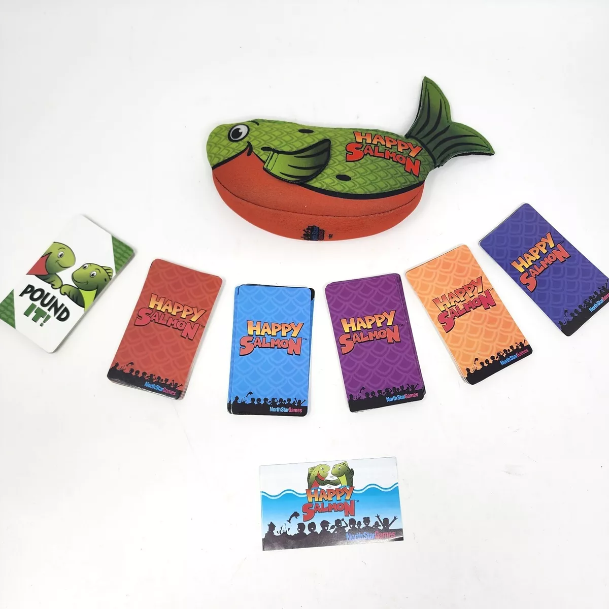 Happy Salmon - North Star Games - Card Game - Rare Green Fish Case!