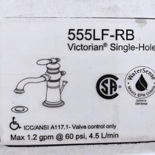 Delta 555LF-RB Victorian Bathroom Sink Faucet with Pop-Up Drain, Venetian Bronze