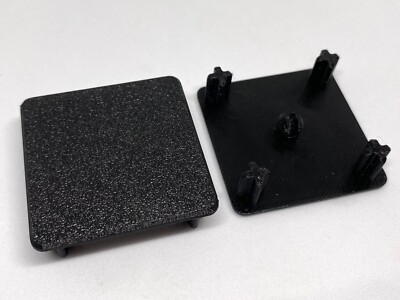 5x Abdeckkappe Aluprofil Profil 40x40mm Nut 8 Schutzkappe Alu Endkappe schwarz