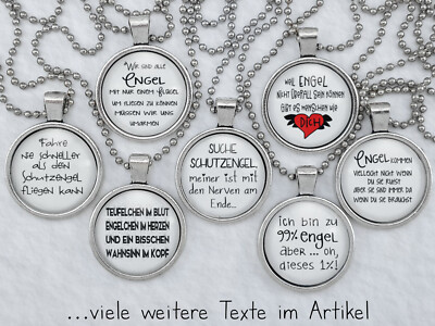 Spruchkette by Perletta 40 Texte rund um Schutzengel Glücksengel Engel Teufel 