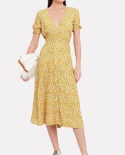 NWT FAITHFULL THE BRAND Ari Floral Midi Dress SIZE S