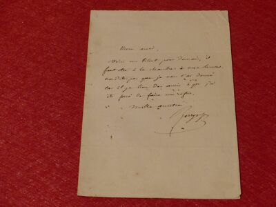 Signiertes Autogramm Berryer (Politik Anwalt) ca 1860 Royalist Legitimist