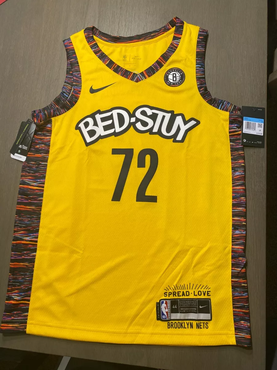 Nike Brooklyn Nets Biggie Bed-Stuy Jersey Amarillo Yellow CU0193-728 medium  44