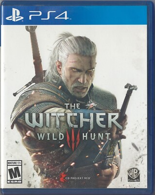 The Witcher 3 Wild Hunt PlayStation 4 Game PS4 W/ Soundtrack & Booklet