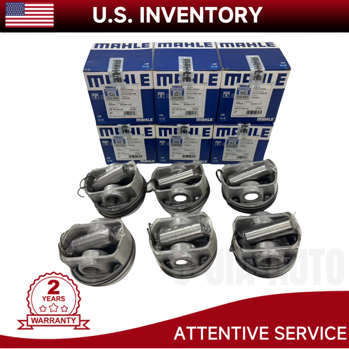 VW AUDI S4 S5 A6 A7 3.0TFSI Pistons Rings Set KS 84.51mm 3L 3R