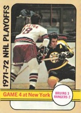 1972-73 Topps #5 1971-72 NHL Playoffs Game