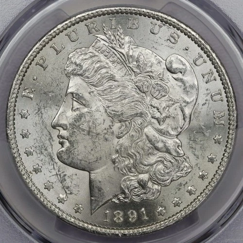 1891-S Morgan Silver Dollar - PCGS MS 61