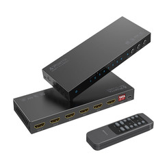 PORTTA HDMI Matrix 4x2 4K 60Hz 4 in 2 Out Audio Extract