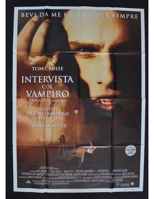 Werbeplakat Interview Col Vampir Tom Cruise Brad Pitt Antonio Banderas A464