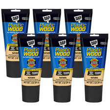 DAP Plastic Wood Latex All Purpose Wood Filler: 3.0 oz. Natural 6-pack
