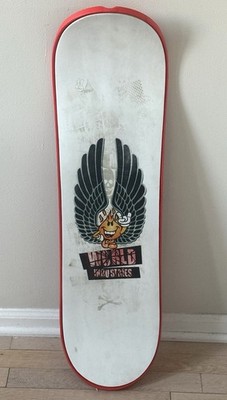 Vintage World Industries Snow Skate Flameboy Deck Snowboard Red 