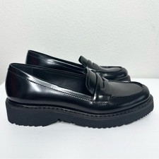 Prada Monolith Penny Loafers Black Size 38