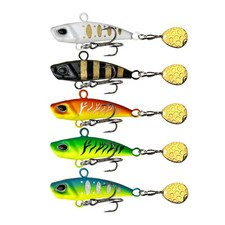 Lot de 5 leurres de p��che 720g lame vibrante m��tal avec yeux 3D appats coulan