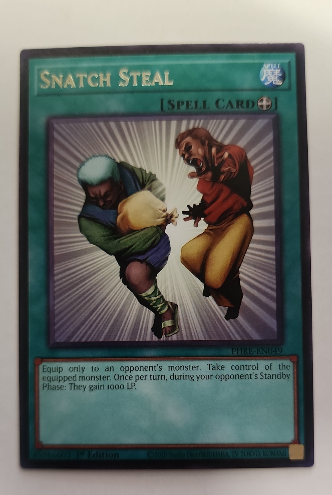 Snatch Steal BP01-EN039 YuGiOh Battle Pack: Epic Dawn trading card — raw and PSA graded price guide