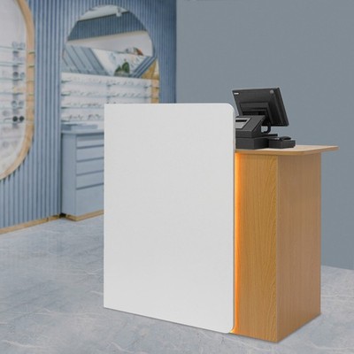 Modern Front Desk Reception Counter LED Reception Desk for Salons Retail Stores