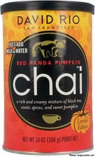 (28,89 €/kg) David Rio "Winter Chai" 398 g. Red Panda Pumpkin kl Dose MHD ♥