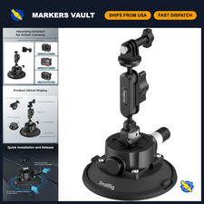 4.5" Suction Cup Mount with Ball Head Magic Arm for Camera Accessories