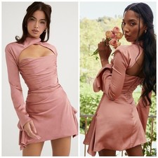 House of CB Toira Rose Draped Corset Dress Size Small New