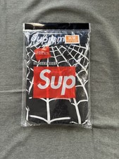Supreme Hanes Spider-Man Boxer Briefs 2 Pack Black Size Medium